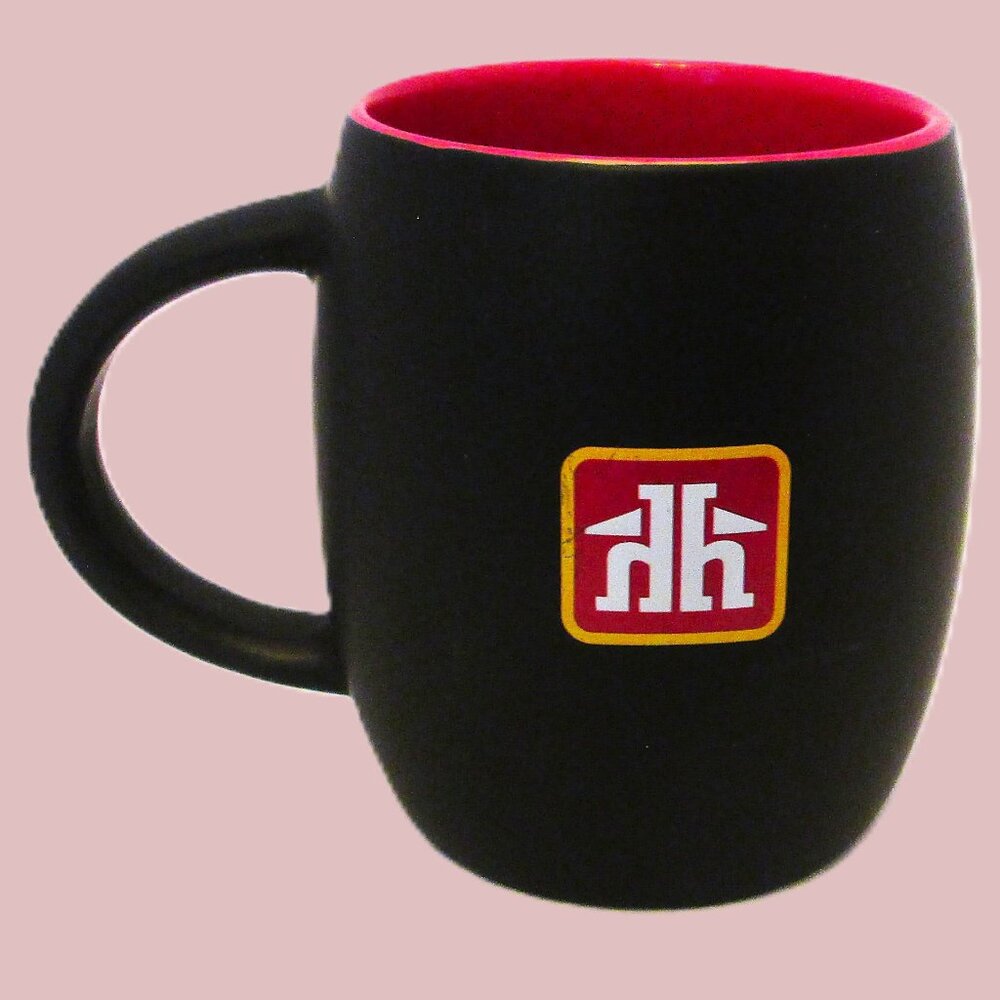 Home Hardware black & red mug